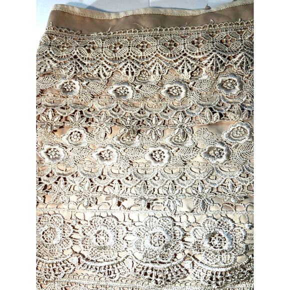 Sans Souci Cream Lace Skirt Size Small 30" waist - Picture 2 of 4